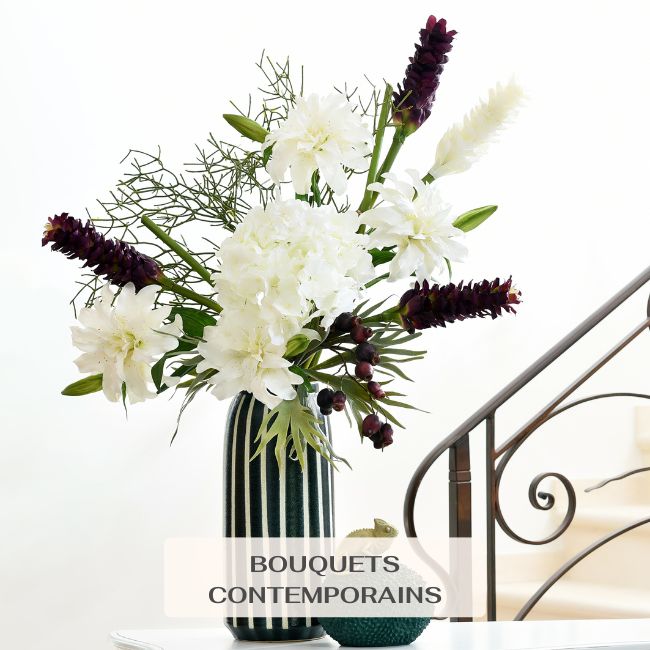 bouquets contemporains déstructurés modernes
